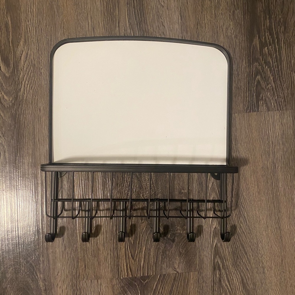 Entryway Key Hook with Dry Erase Board
